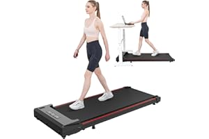 GEARSTONE Tapis Roulant Elettrico,Tapis Roulant Salvaspazio,LCD,Telecomando,1-6KM/H,Tapis Roulant Magnetico,Nessuna Installazione,Compatto Per Casa e Ufficio