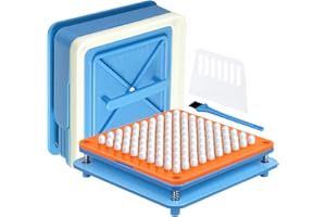 AOLIFLY Machine de Remplissage de Capsules de Taille 00, 100 Trous, Utiliser Avec Des Capsules Vides de Gélatine ou Végétariennes Taille 00 - Cpasule Machine Taille 00