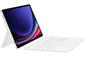 Samsung Book Cover Keyboard Custodia per tablet con tastiera per Galaxy Tab S9 | S9 FE, Bianco