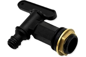 LAMXD Water Butt Tap Hosepipe Rain Barrel/ ¾ BSP Thread Replacement Tap Plastic Snap-Fit Connector Beer Home Brew