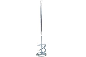 Toolty Italian Mixing Paddle 120 x 750mm - SDS - Gvlvanized Mixer, Whisk, Stirrer - Positive 2-Blade - for Plaster, Gypsum, Adheives, Concrete, Cement, Glue, Paint, DIY - TLTY-1069P