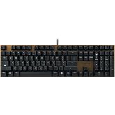 CHERRY KC 200 MX Mechanical Office Keyboard with Anodised Metal Plate EU Layout QWERTY Wired MX2A Silent RED Switches Black/Bronze