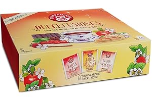 Pompadour - Cofre Dulcefusiones - 3 Variedades de tés e infusiones dulces - Caja de regalo surtido - 60 bolsitas