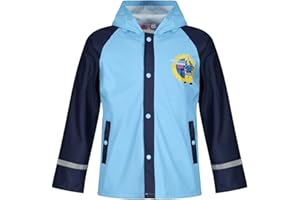 LABEL CUTTERS Boys Raincoat Character Cartoon RAIN Jacket Waterproof Hooded 5 6 7 8 Years