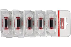 ‎HUTNER Farbrollen für Contact Premium Preisauszeichner | 5 Stück im Streifen | für alle Einzeiler und Zweizeiler bis Etikettengröße 26x16 | HUTNER