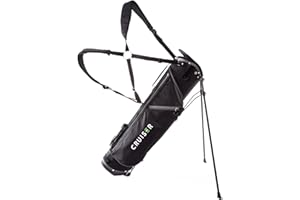 Cruiser Golf CR-Lite Stand Bag | Lightweight, Slim Standbag with Padded Double Shoulder Straps | 4-Way Divider | 4 Pockets, Grab Handle, Rain Hood