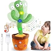 Money Maya Rechargeable Talking Cactus Toy for Kids – Dancing & Singing Baby Toy with Voice Recording, Repeat What You Say, F