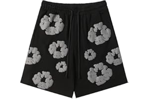 VPQILH Denim Tears Tuta da Donna Uomo Estiva Vendita, Completo Tuta con Stampa de Uomo, Maniche Corte T-Shirt e Pantaloncini Set da Unisex Comodo Sets Estivo, Hip Hop Stilistico, per Casual Fitness Jogging