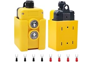 Xiatiaosann DC 12V Dump Trailer Remote Control Switch Waterproof Momentary Up and Down Control Switch for Tipping Trailers, Hoists, Electric Forklifts, Lifting Platforms with Fork Connector