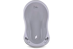 Babykajo Baby Badewanne mit Stöpsel – Baby Wanne aus BPA freiem Plastik und 86 cm Länge