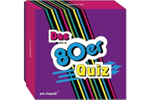 80er-Jahre Quiz – Gesellschaftsspiel für Erwachsene mit 66 Karten | Retro-Fragespiel rund um Popkultur, Filme, Musik & Allgemeinwissen | Partyspiel & Geschenkidee vom ars vivendi Verlag