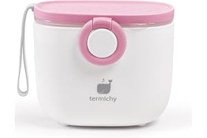 Termichy Milk Powder Dispenser Pot - Formula Dispenser for Baby - 250g(Deep Pink)