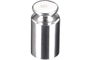 sourcing map Grammo Calibrazione Peso 50g F1 Precisione Acciaio Inox per Bilance Digitali