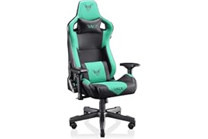 VALK Gaia - Silla Gaming Ergonomica Transpirable, Silla Gamer Profesional, Reclinable 160º, Reposabrazos 4D, Pistón Clase 4, Espuma Moldeada en frío, Silla Escritorio, Silla Oficina (Aqua Menthe)