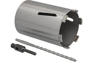 BTEC Corona diamantata SDS-plus, attacco e punta di centraggio, lunghezza utile 180 mm, Ø 127 mm, corona per calcestruzzo