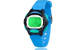GUUMUXIN Reloj Niño Niña Digital,7 Colores Impermeables Relojes de Pulsera Infantil,Relojes Deportivos de Pulsera Multifuncionales para Exteriores con Cronómetro/Alarma para Niños