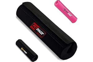 FITPACT Barbell Squat Pad, Extra Thick Foam Padding for Neck & Shoulder Support, Heavy Duty Gym Fitness Workout Cover for Women Hip Thrusts Weight Lifting Heavy Weight Squats, Standard & Olympic Bars