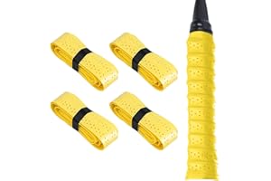 MEGAVOW 4 Piezas Cinta de Agarre de Bádminton, Grip Tenis Overgrips Padel Cinta de Agarre para Raqueta de Tenis, Overgrip Tenis Antideslizante Cinta Mango Raqueta Badminton Grip Padel