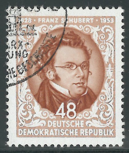 Preisvergleich Produktbild Goldhahn DDR Nr. 404 gestempelt Schubert - Briefmarken für Sammler