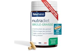 NATURAVIGNON LABORATOIRE NaturAvignon Nutradiet Bruleur de graisse puissant | curcuma thé vert noix de cola | perte de poids rapide et efficace | coupe faim Minceur Perte de Poids rapidement | 60 gélules minceur