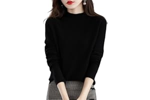 NEARFLYING Cashmere Sweaters for Women, 100% Cashmere Lightweight Long Sleeve Crew Neck Pullover Knit Jumpers