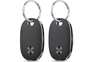 AOWOKA Air Tags-2 Pack, Bluetooth Tracker Works with Apple Find My APP (iOS Only), Keys Finder and Item Locator for Luggage, Backpack, Suitcases, Replaceable Battery, IP67 Waterproof Tracking Tag