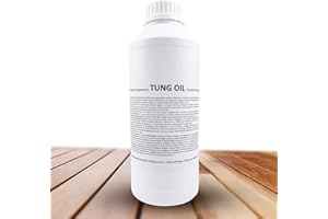 1 l. aceite de tung 100% Puro | Cuidado natural de la madera de interiores y exteriores | No altera el color dejando una capa impermeable muy resistente. - Snadi