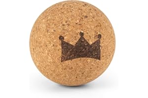 boarderKING Balance Bullet - Pallina per Massaggio, Pezzo di Ricambio per Balance Board, Pallina di Sughero per Tavole Indoor, 6 x 6 x 6 cm