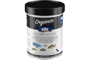Söll Organix Shrimp Sticks - Hauptfuttersticks für Zierfische reich an Proteinen und Aminosäuren für nährstoffreiche Ernährung in Süß- und Meerwasseraquarium