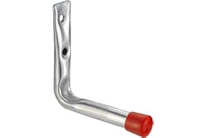 CONNEX Masidef member of the würth group DY222017 Gancio a Parete per Ruote zincato 197 x 102 mm, Grigio, 150 x 170 mm, 20 kg, Set di 10 Pezzi