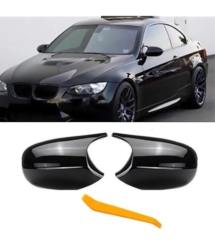 Copri Specchietti Retrovisori Per BMW Serie 3 E81/E82/E87/E90/E91/E92/E93 - Nero - Foto 9