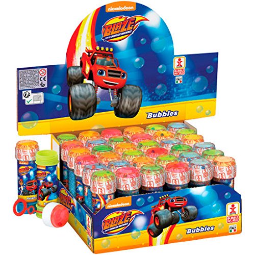 Dulcop- Bolle di Sapone Blaze e Le Mega Macchine, Multicolore, 60 ml, Export.CM_077796