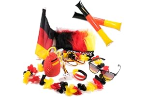 UMOI Lot de 2 drapeaux allemands, Article pour supporters, Paire de drapeaux pour coupe d'Europe, coupe du monde