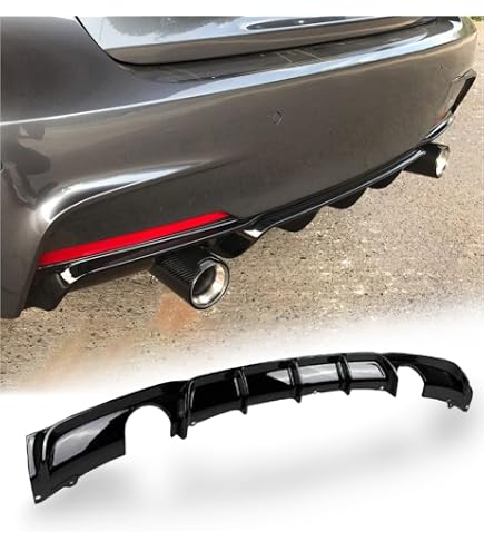 Riflettori Paraurti Posteriore Rosso Per BMW Serie 3 F30 F31 M Sport 2012-2017 - 2 Pezzi, Plastica