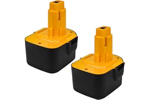 Moticett 2Piezas 12V 3.6Ah Recambio para Dewalt NI-MH Batería Compatible para Dewalt DC9071 DE9071 DW9072 DE9074 DE9075 DE9501 DW9071 DE9037 DE9072 152250-27 397745-01