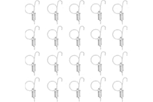 TOMOTATO 20 Stücke Käfigtür Zugfeder Spiralfeder Metall Spannfeder Zugkraft Feder mit Haken Multifunktionale Druckfeder Käfigtür Federhaken Verwendet um Kaninchen Haustier Käfig Tür Farm zu Reparieren(Klein)