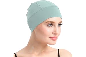 FocusCare Gorro de dormir de bambú para pérdida de cabello, cubierta de cabeza para mujeres de quimioterapia