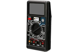 MAURER WeGeek, MULTITESTER professionale digitale, 10 funzioni, 34 diverse misurazioni di corrente, misurazione temperatura con sonda e penna. Precisione misura tensione +/- 0,8. Batteria 9.0V