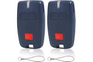 QINGCMING 2 Pezzi Telecomando BFT per Porta del Garage per Mitto 2B RCB, Kleio, Ghibli, TRC 2, Rolling Code, 2 Canali con 2 Pulsanti, Compatibile con BFT Mitto 2, Tecnologia di Sicurezza per Porte Automatiche