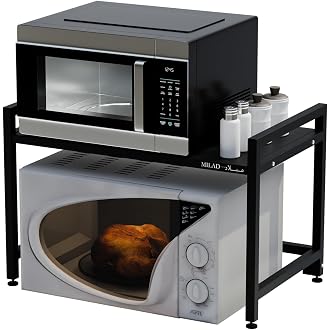 MILAD SAIFIX Metal Microwave Stand, Kitchen Platform Ov...