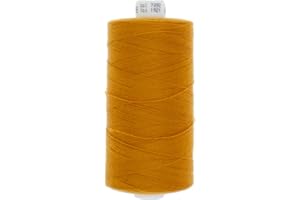 Erlif 1000 metros hilo de coser poliéster talla 80 (7092 naranja dorado)