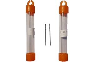 jjw-germany 2 St. HSS-G Präzisions Holzbohrer Spiralbohrer (D= 1,0 mm)