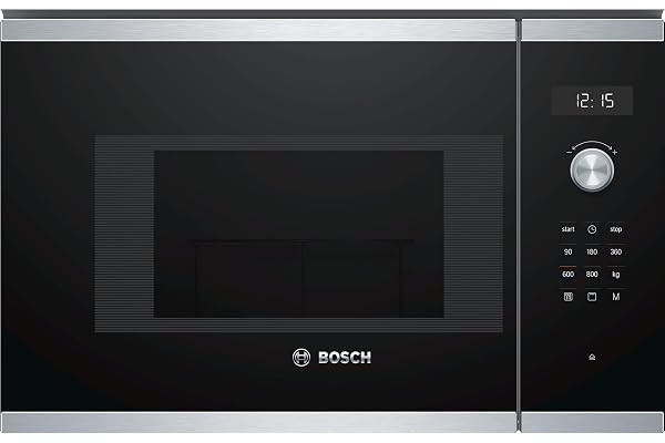 Bosch BEL524MS0 Série 6 - Micro-ondes intégrable, 60 x 38 cm, 20 litres, Blanc