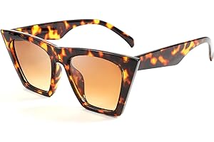 FEISEDY Gafas de Sol Mujer Cuadradas Moda Vintage Pequeñas Ojo de Gato Mujer B2473