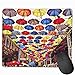 Produktbild Mouse Pad Umbrella Street Pattern Lovers Rectangle Rubber Mousepad 11.81 X 9.84 Inch Gaming Mouse Pad with Black Lock Edge