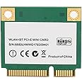 Asixxsix Wifi 6 Wireless Card, Bluetooth 5.1 Dual Band 2.4G 5G 3000Mbps Network Adapter Card Mini PCI E Interface Internal Wifi Networking Card for Pc Laptop, Support 10 64bit, for Linux