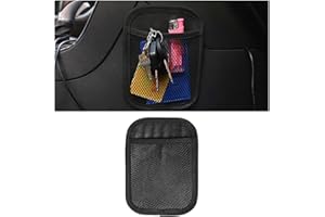 JNNJ Rete Tasca Adesiva per Auto Protezione Cellulare, Mini Reti Portaoggetti Tasca Oganizer per Auto Caravan Camper, Rete Portaoggetti di Elastica Universale per Auto Sedile Posteriore(Piccolo)
