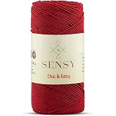 Premium Chic&Easy 200 gr Slim Supra Makrome İpi Mumlu İp Runner İpi &Ccedil;anta İpi Pase İp (Kırmızı)