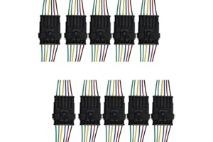 Mintice™ 10 X 6-Polig Kabel Steckverbinder Stecker Wasserdicht Schnellverbinder Draht Elektrisch Ausrüstung KFZ LKW