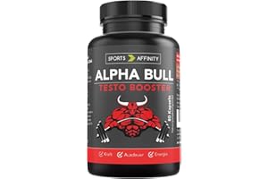 ‎SPORTS AFFINITY Sports Affinity Alpha Bull - Hochdosierte L-Arginin Kapseln + Zink + Pinienrindenextrakt - Vor körperlicher Belastung - Natürlich, vegan, fermentiert – 80 Kapseln